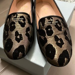 Kate Spade cheetah print loafers worn once.